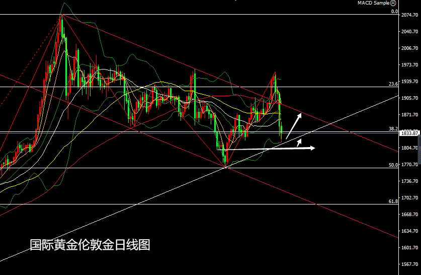 张尧浠：黄金今日新低看止跌、多头反弹再寻压力线   