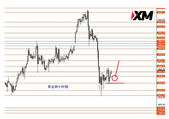 XM汇评 – 黄金短线反弹美指观望