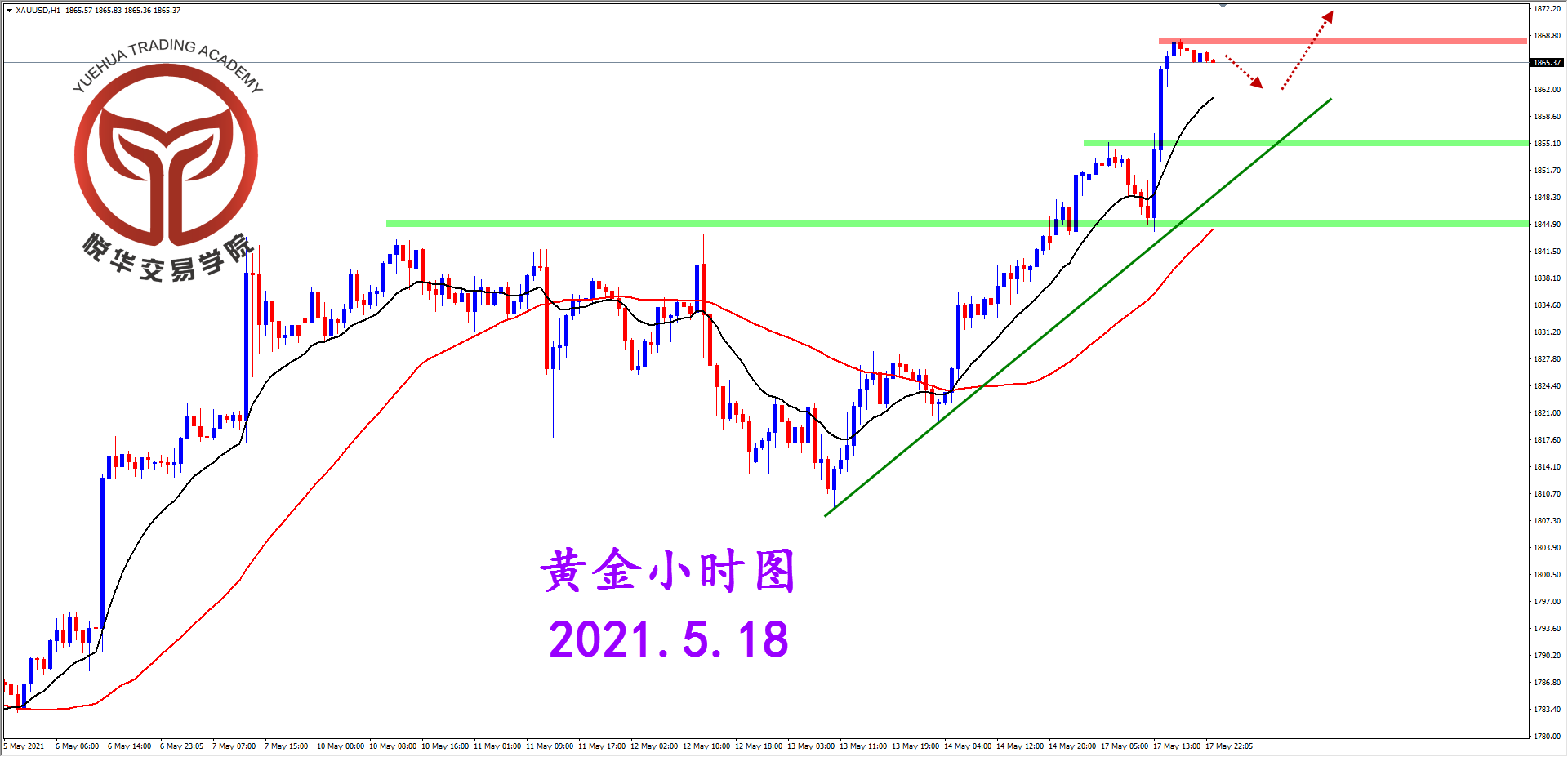 悦华交易学院：多头再度发力 黄金表现强劲