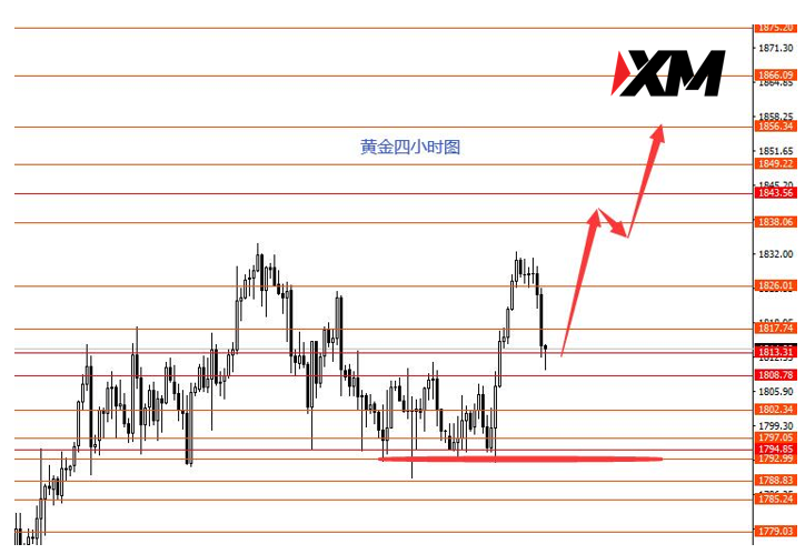 XM 八月继续高空美指做多黄金