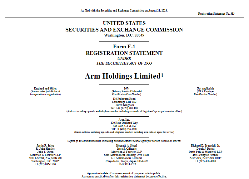 行业动态 | Arm 寻求上市，或成 2023 年规模最大 IPO 