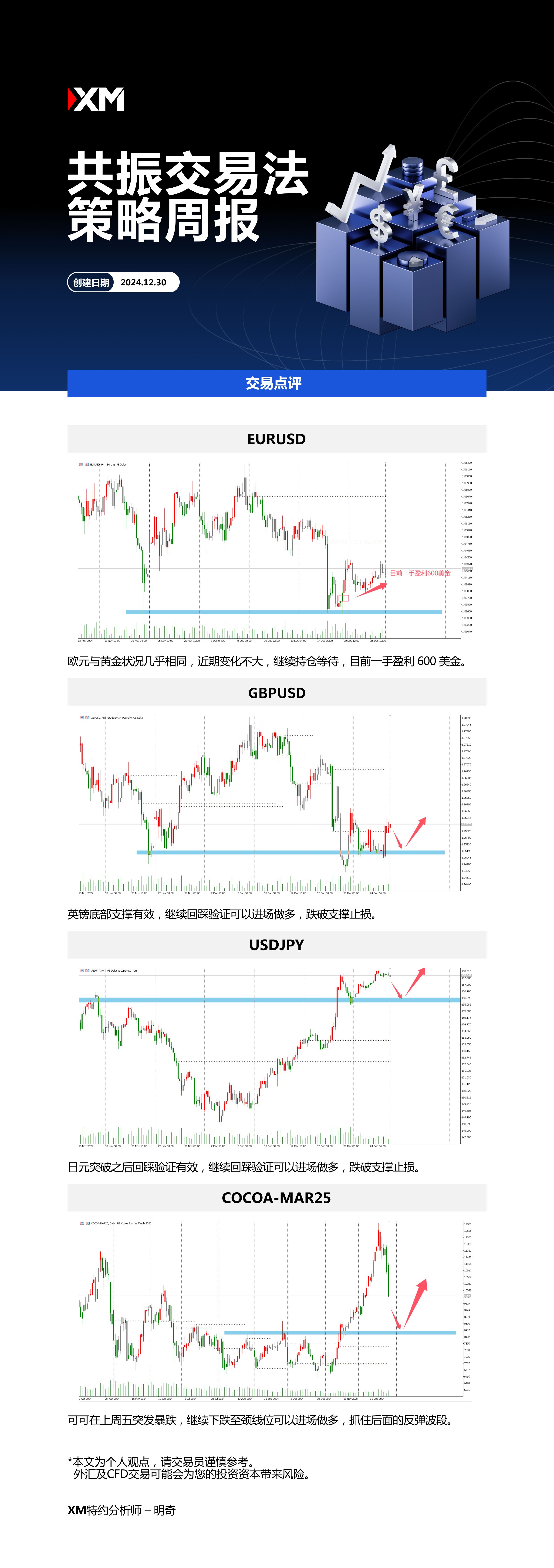 12月30日 XM共振交易法策略周报